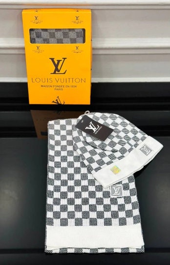 Louis Vuitton Men Scarves Light blue Cotton ref.255500 - Joli Closet