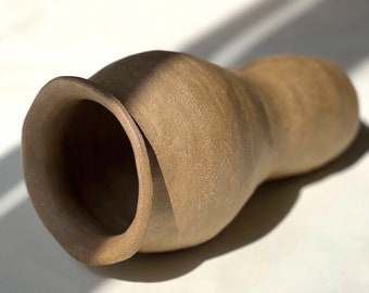 Brown Ceramic Vessel/Vase