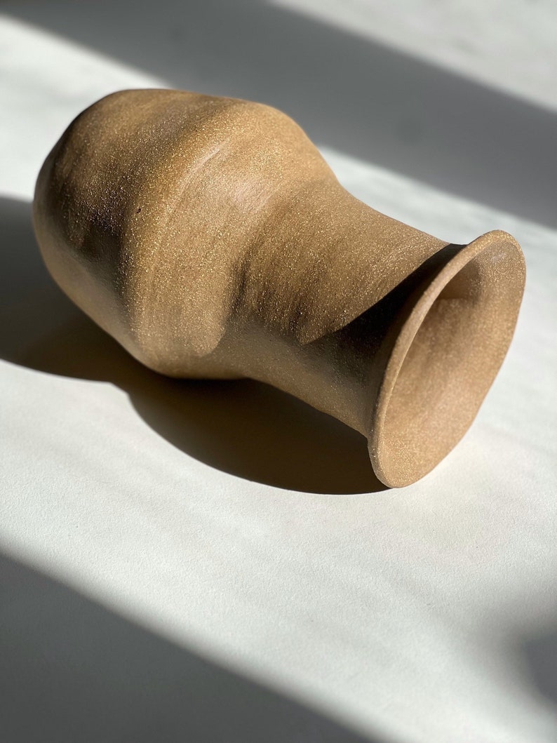 Brown Ceramic Vessel/Vase image 1