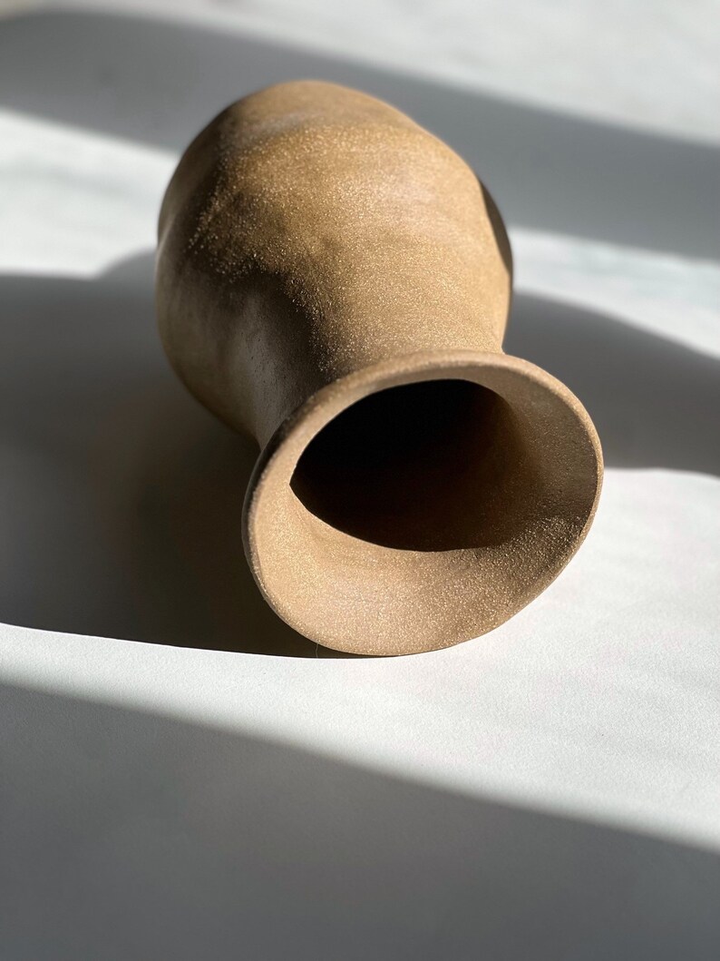 Brown Ceramic Vessel/Vase image 3