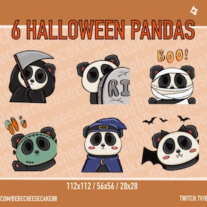 Panda Halloween Emotes