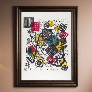 Abstract Painting &quot;Small Worlds&quot; | Cityscape | PRINTABLE Digital Wall Art