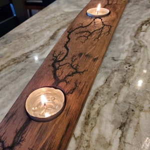 Barrel Stave, Stave, Barrel, Oak wood, wood, Christmas gift, candle holder, Barrel stave candle holder, tea light holder