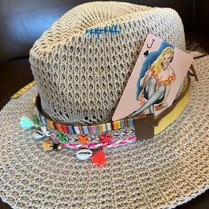 Mid-Century Vintage Pillbox Hat Henry Ross M Straw Velvet Ribbon Warm Tan Pinup Pinup Straw Hat - Etsy main image 3