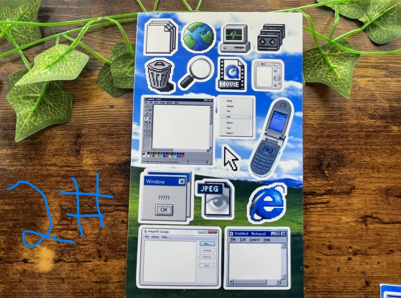 Y2K Netcore Early 2000s Cyber Retro Sticker Sheet - Etsy