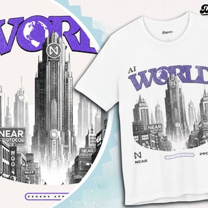 T-shirt Near Protocol | Chemise du monde IA | Près de cryptoc | T-shirt près de la pièce de monnaie | Pièce cryptographique IA | -shirt IA | Pièce IA | Près de la chemise | Proche du protocole