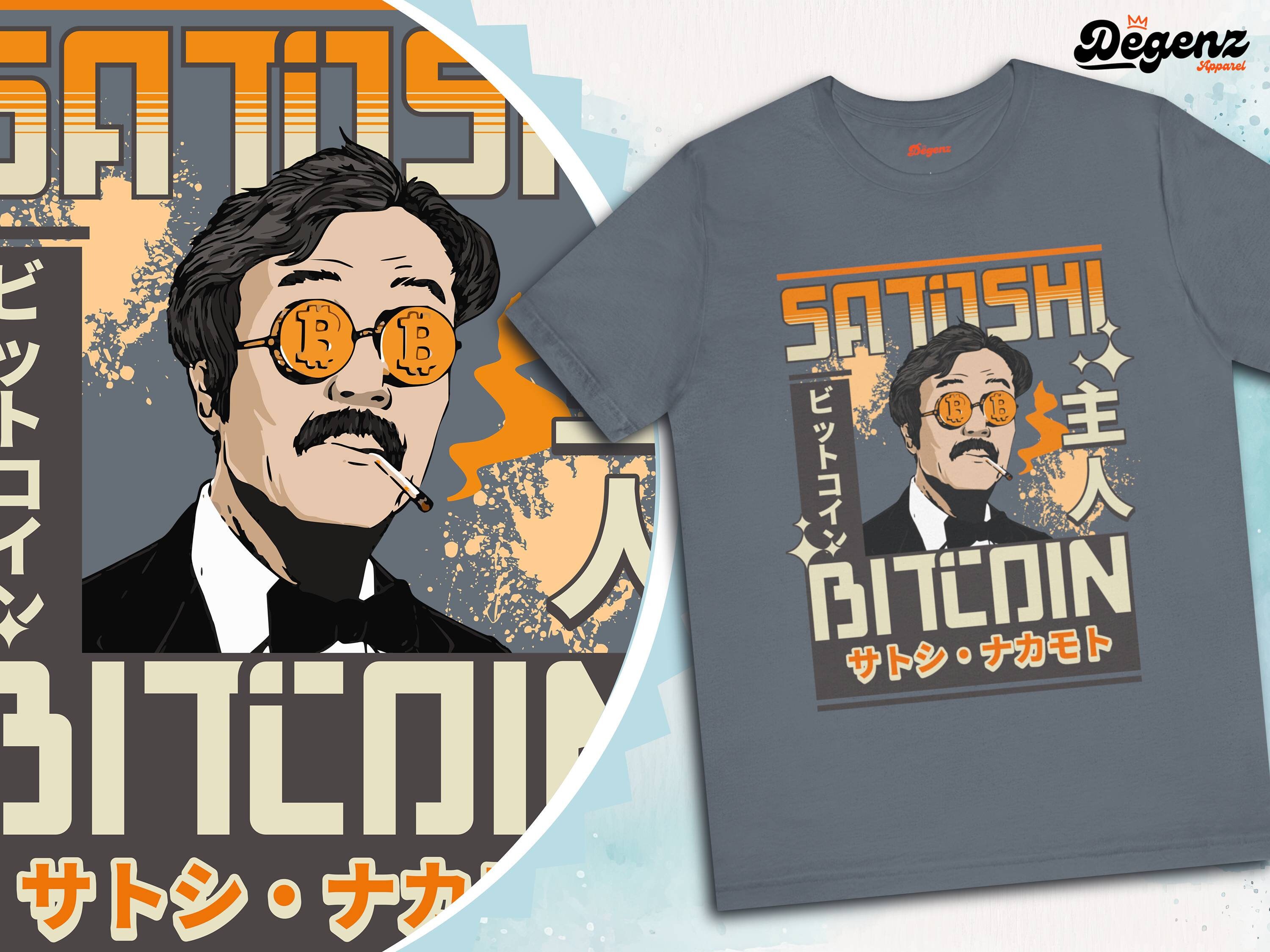 サトシ・ナカモト T シャツ | ビットコイン シャツ | サトシ T シャツ | 日本のナカモト | 暗号アニメ | BTC 通貨 | サトシ BTC  | ビットコイン | 日本の BTC - Etsy 日本