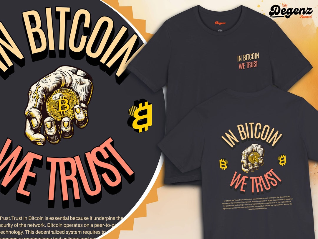 ビットコインを信頼するシャツ | ビットコインTシャツを購入 | BTCストリートウェア | ビットコインTシャツ | 暗号Tシャツ | 暗号BTC  | BTCコインTシャツ | 暗号シャツ - Etsy 日本