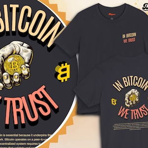 In bitcoin we trust shirt| Buy Bitcoin tee | BTC Streetwear | bitcoin tshirt | crypto tee | Crypto btc | BTC coin Tee | crypto shirt