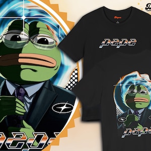 Anime Pepe T-shirt, Pepe Coin Tee, Pepe in a Suit Streetwear, Pepe Crypto Currency, Pepe Meme, Japan Pepe, Pepe to the Moon, pepe t-shirt