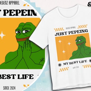 Just pepe Tshirt | Crypto Streetwear | Pepe meme | memecoin shirt | pepe | cryptocurrency | meme shirt | pepe tee | pepe meme | pepecoin tee