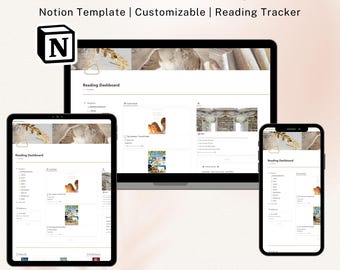 Reading Tracker | Light Academia | Notion Template | Reading Journal