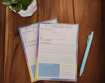 My F*cking Book Review | Physical notepad | Portrait  | Daily Schedule