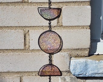 Hanging Moon Phase, Stained Glass