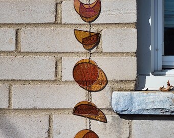 Hanging Moon Phase, Stained Glass