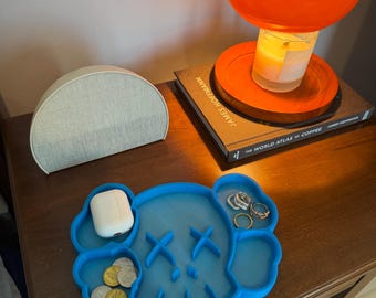 KAWS Inspired Catch All Tray - Handmade Organizer for Keys +
