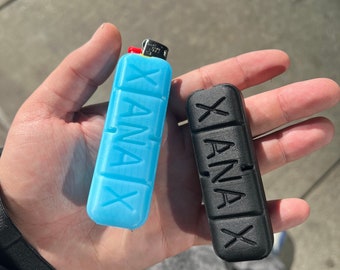 Xanax Bar Lighter Cover – 3D‑Printed Cover for BIC Mini Lighter – Novelty Pill Gift