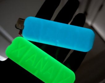 Glow in the Dark Xanax Lighter Cover for Bic Mini