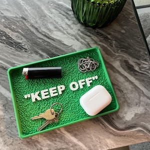 Grass &quot;Keep Off&quot; Catch All Tray: 3D Printed Hype Streetwear Home Decor