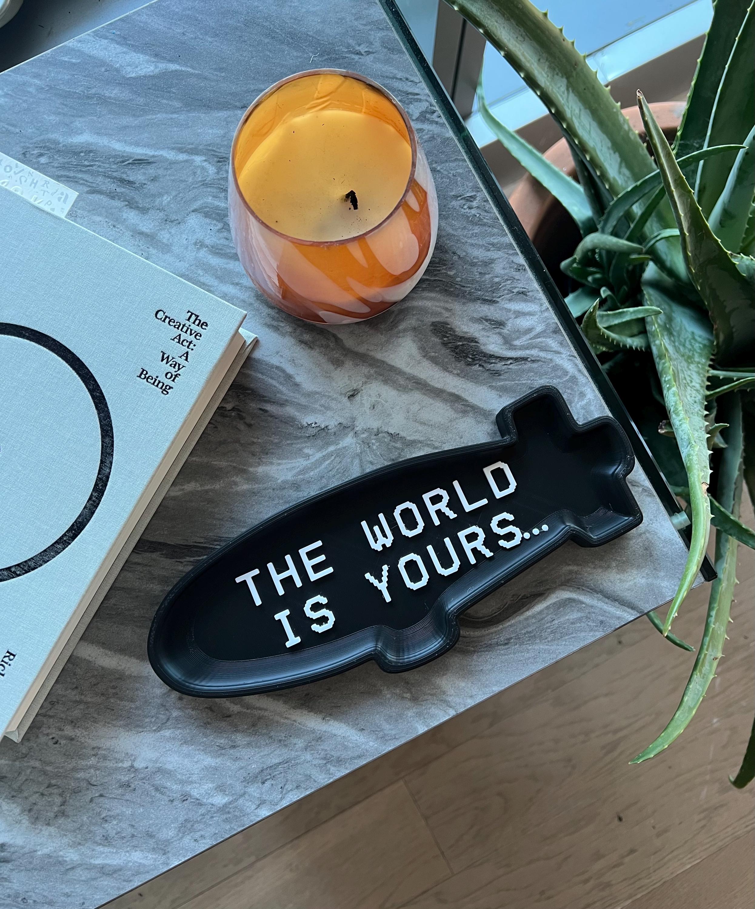 Scarface Blimp Tray +  Handmade Organizer for Keys, Accessories, Streetwear & Hype Home Decor | 3D Printed