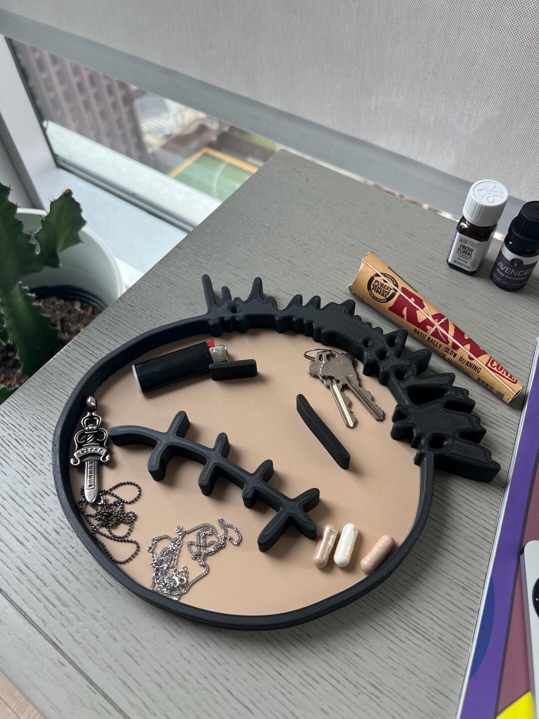Travis Scott Key Rings Travis Scott Cactus Jack Tray, Key Catch / Multipurpose Tray + Art ...