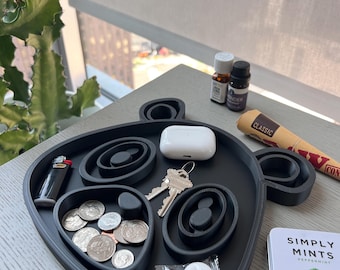 Kanye West Graduation Bear Tray/Plate, Hip-Hop/Rap Music Essentials Organizer; Modern Art Piece/Deco