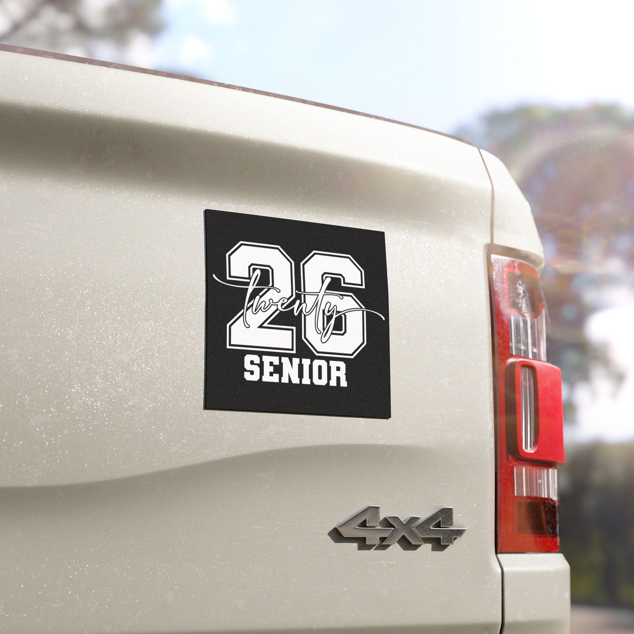 Graduation Car Decor Senior Year – White Family Removable Bumper ...
