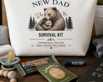 Survivalkit voor nieuwe vader Eerste keer vader cadeau Nieuwe vader cadeau Kraamcadeau voor papa Ziekenhuistas Essentials voor papa als cadeau