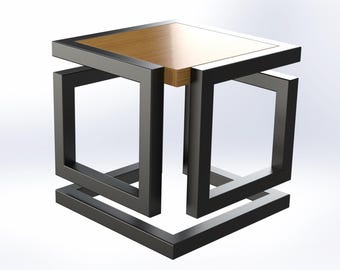 Welding Plan Drawing Coffee Table Base Legs | DIY Plans & Easy Instructions for Custom Design