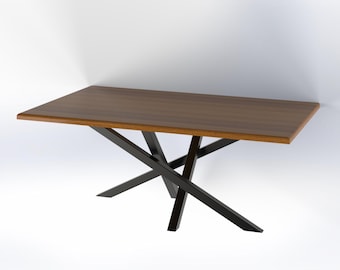 Dinning Table Frame DIY Blueprint PDF | Detailed Plans & Drawings for Easy Assembly