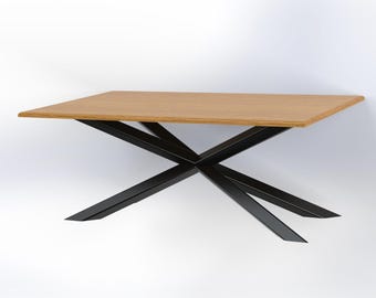 Spider Legs Dining Table Blueprint Drawing | DIY Furniture Plans & Designs for Modern Home Decor