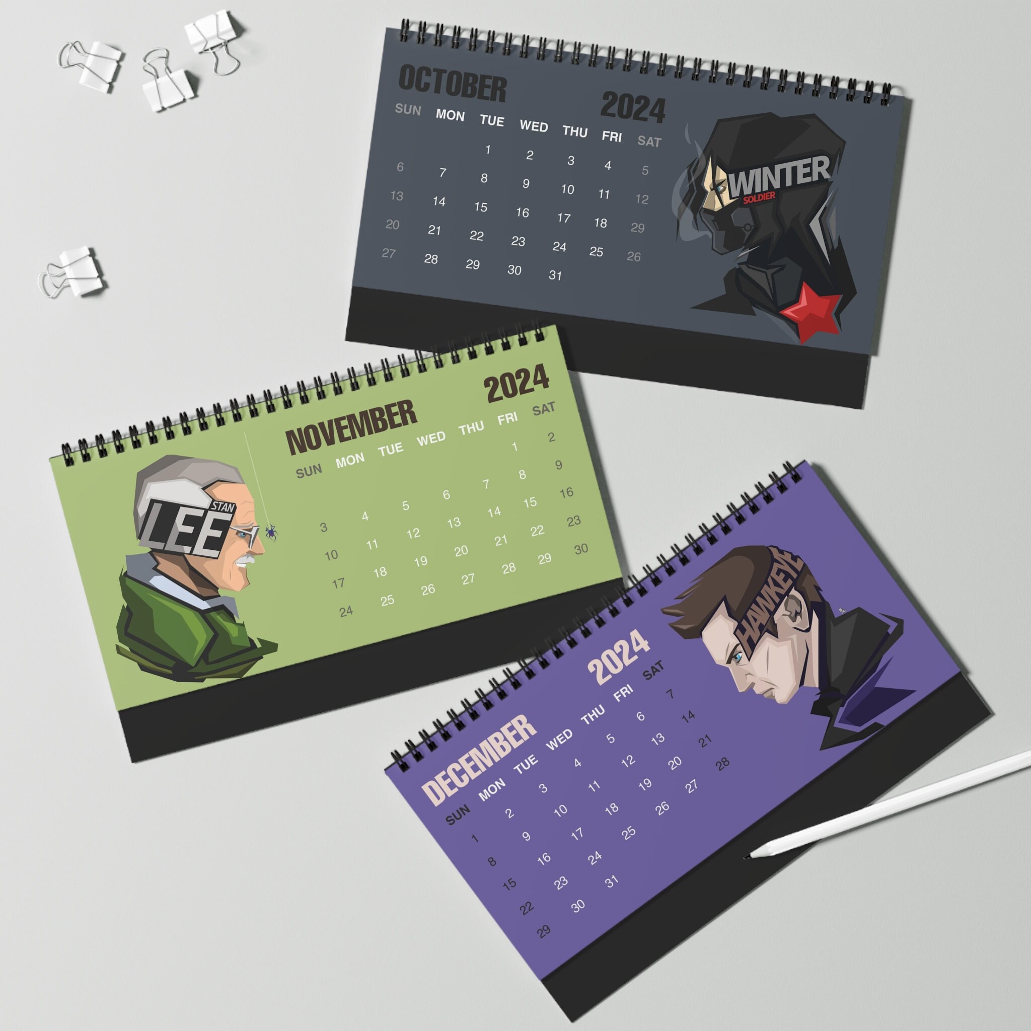 2024 Marvel Desk Calendar 2024 Desk Calendar sold by Donella Shakir