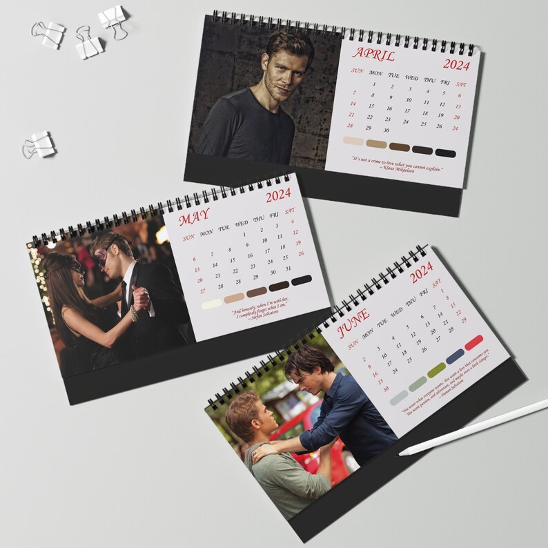 2025 Vampire Diaries Desk Calendar 2025 Desk Calendar Etsy Polska