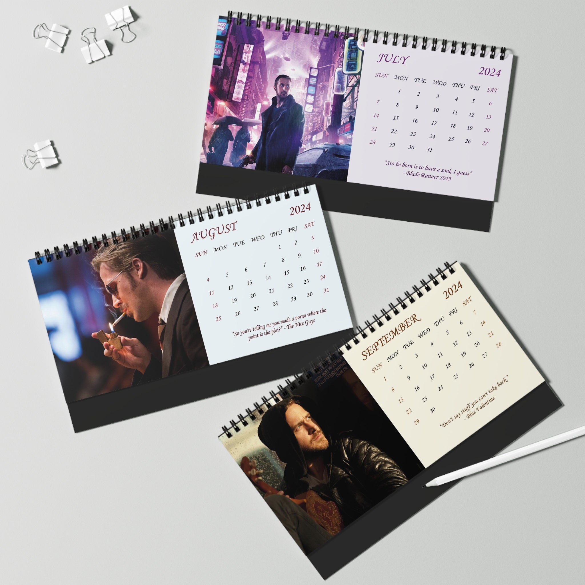 2024 Ryan Gosling Desk Calendar 2024 Desk Calendar sold by Blush