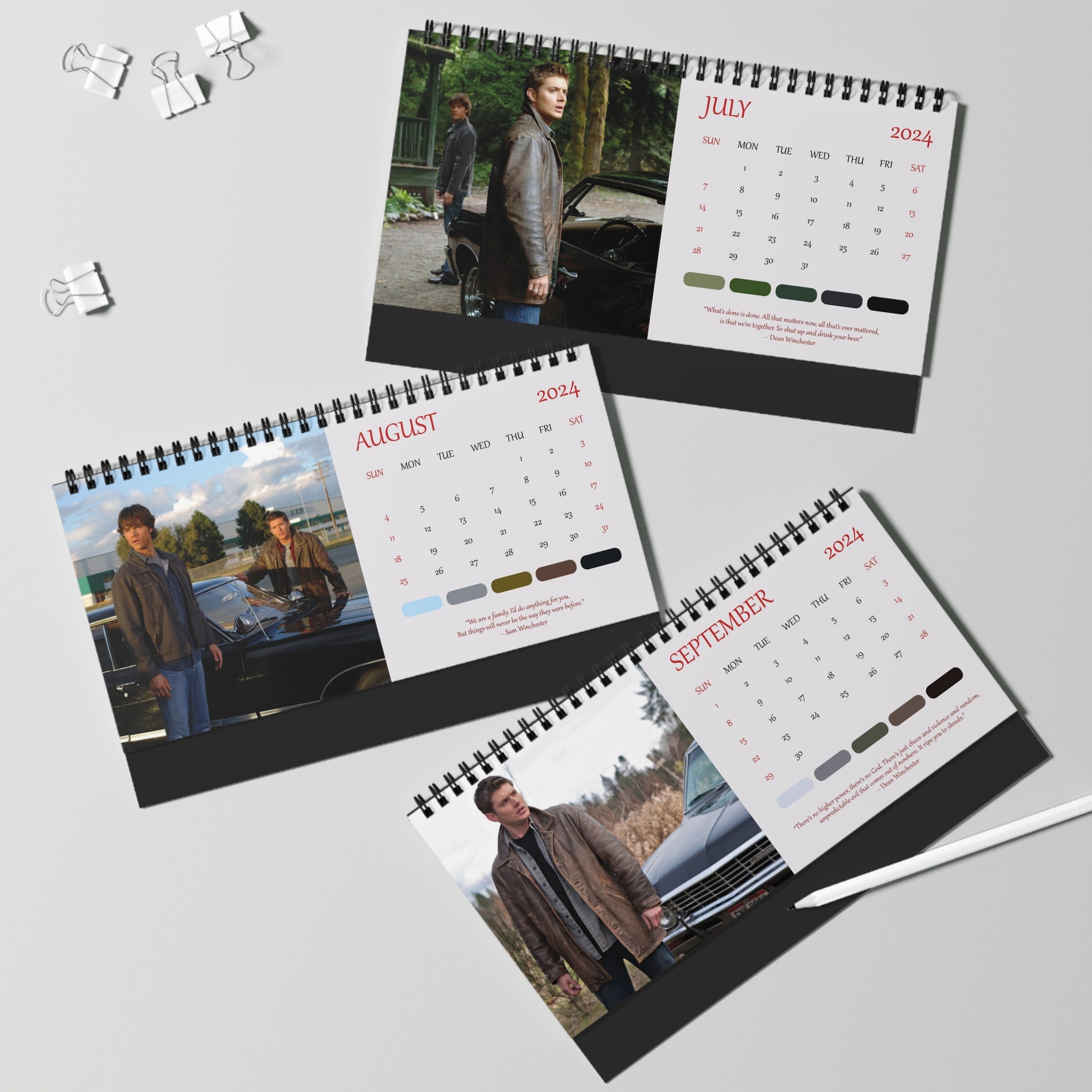 2025 Supernatural Desk Calendar 2025 Desk Calendar Supernatural