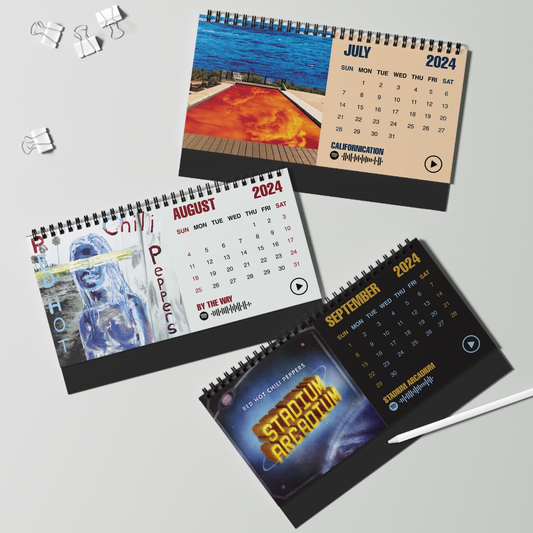 2024 Red Hot Chili Peppers Desk Calendar sold by Composition Jemmy