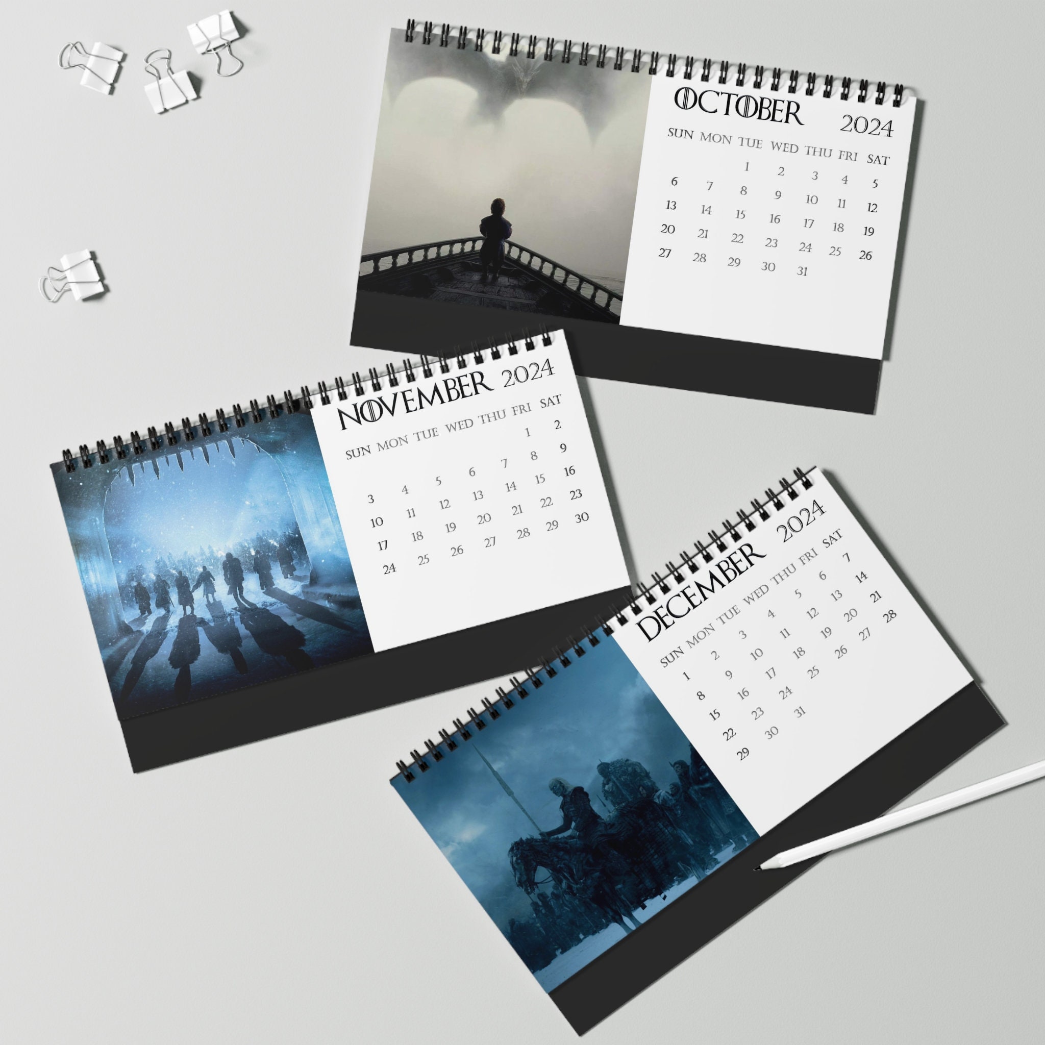 2024 Game of Thrones Desk Calendar 2024 Desk Calendar sold by Koala