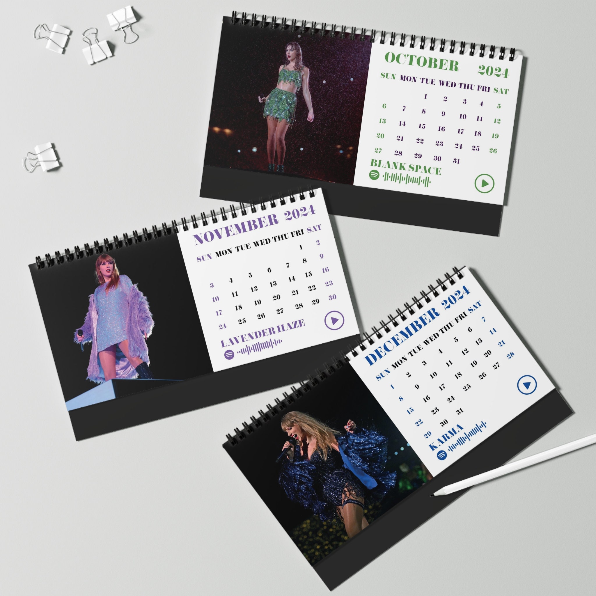 2024 Eras Desk Calendar 2024 Desk Calendar TS Eras sold by Britni