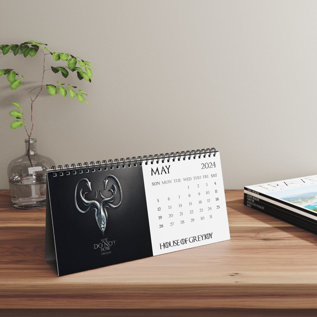 2024 Game of Thrones Desk Calendar 2024 Desk Calendar Game Etsy España