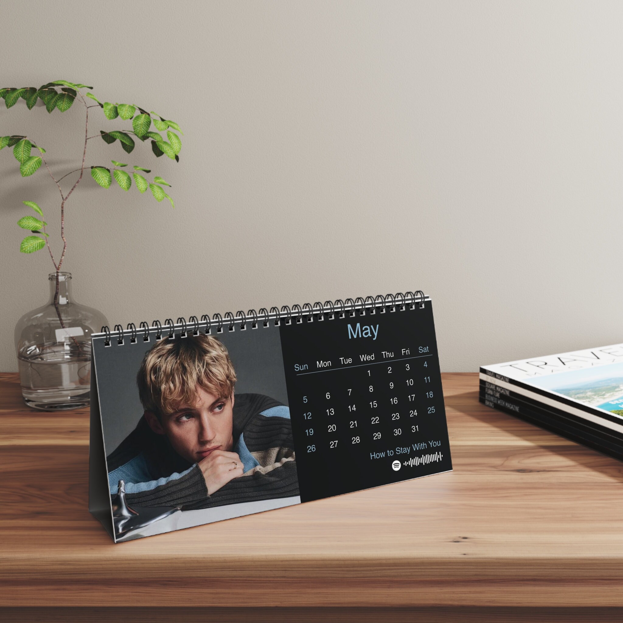 2024 Troye Sivan Desk Calendar 2024 Desk Calendar Troye Etsy Canada