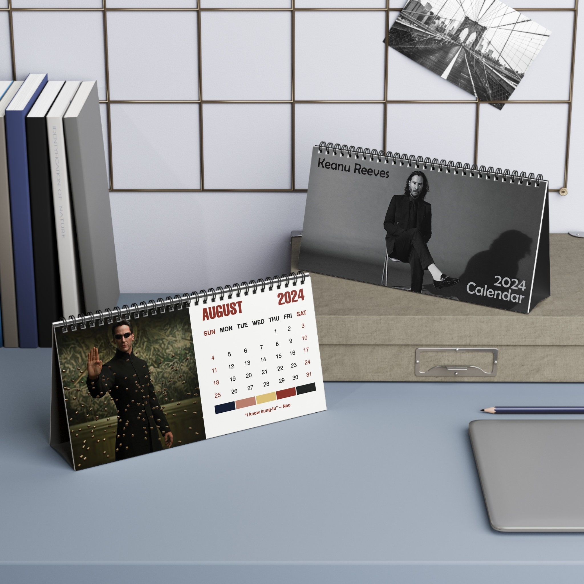 2024 Keanu Reeves Desk Calendar 2024 Desk Calendar Keanu Reeves