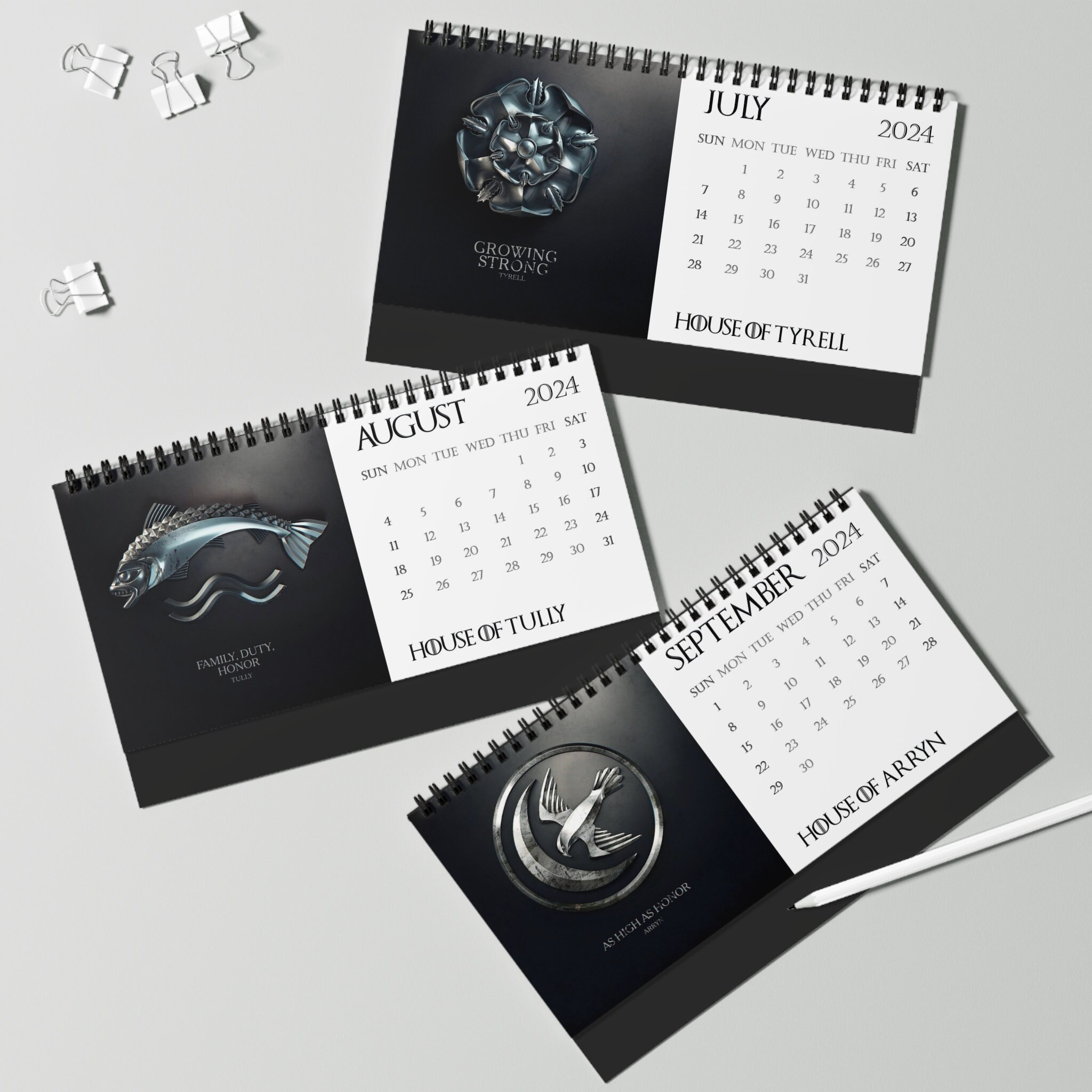 2024 Game of Thrones Desk Calendar 2024 Desk Calendar sold by Koala