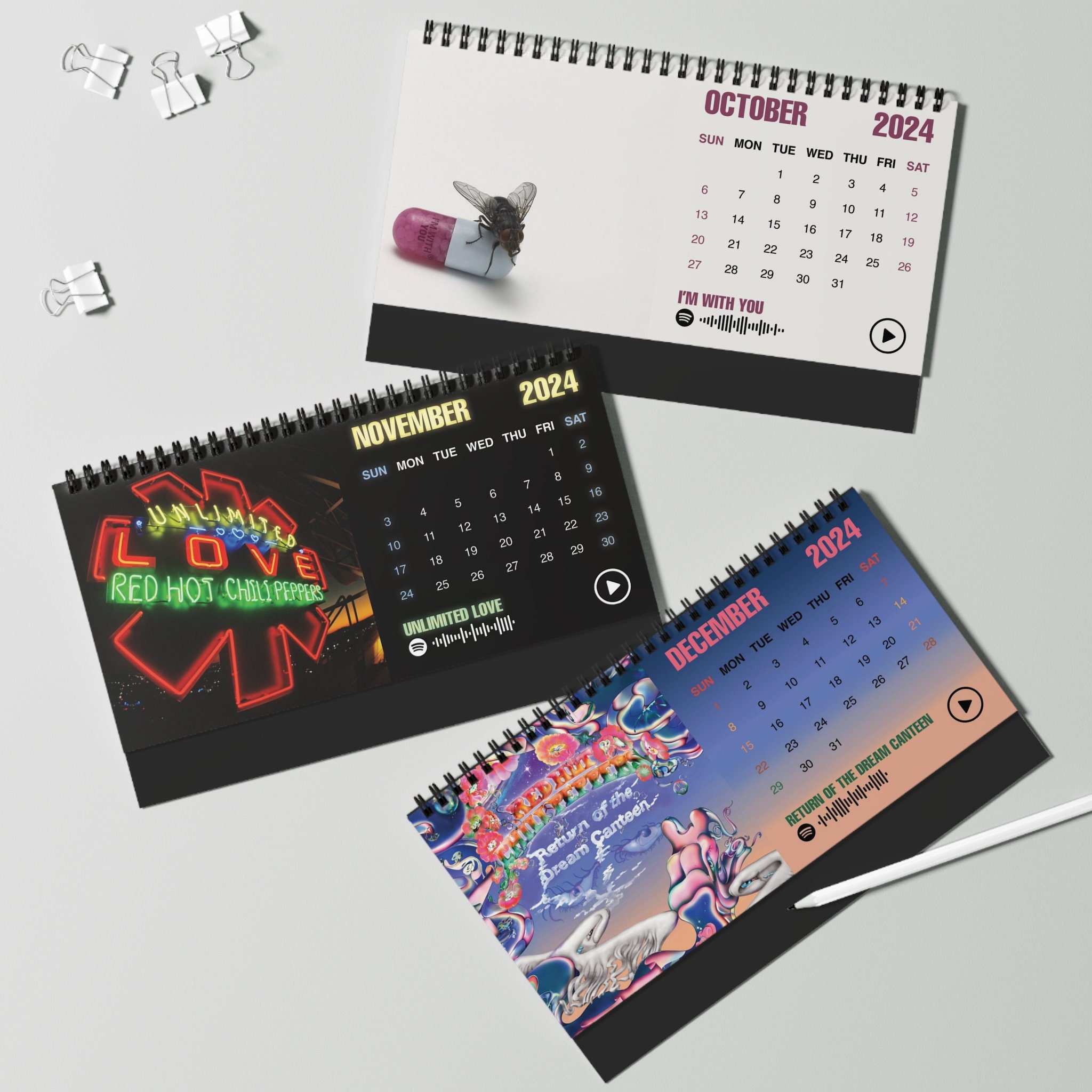 2024 Red Hot Chili Peppers Desk Calendar sold by Composition Jemmy