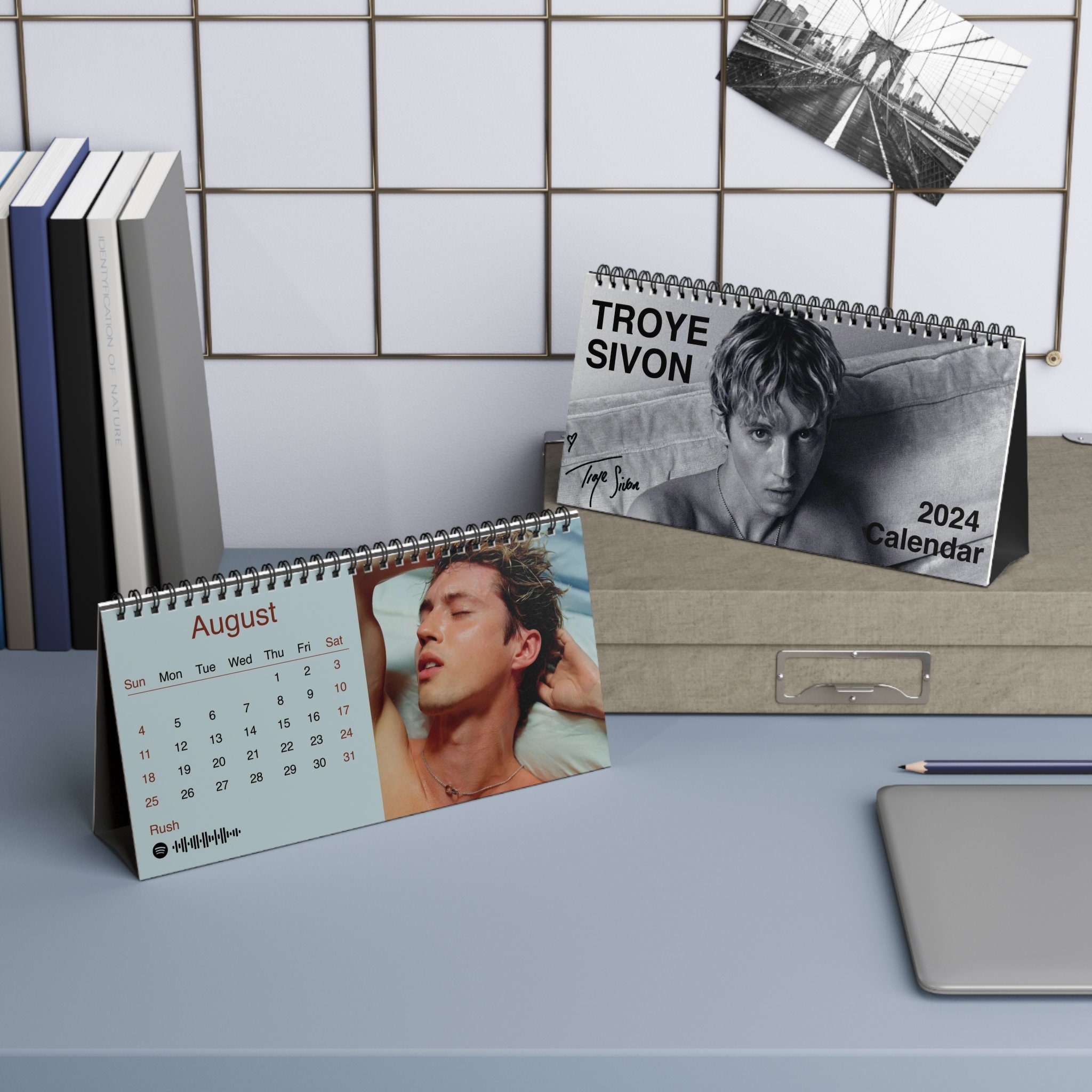 2024 Troye Sivan Desk Calendar 2024 Desk Calendar Troye Sivan sold