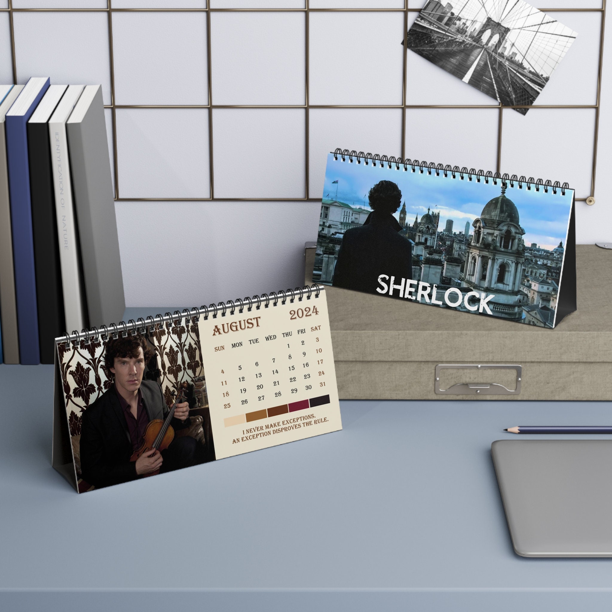 2024 Sherlock Desk Calendar 2024 Desk Calendar sold by Bambie Upset