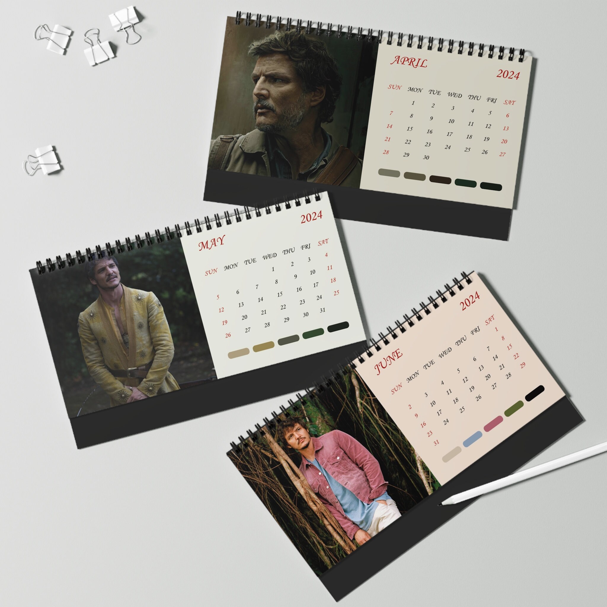 2024 Pedro Pascal Desk Calendar 2024 Desk Calendar Pedro Pascal