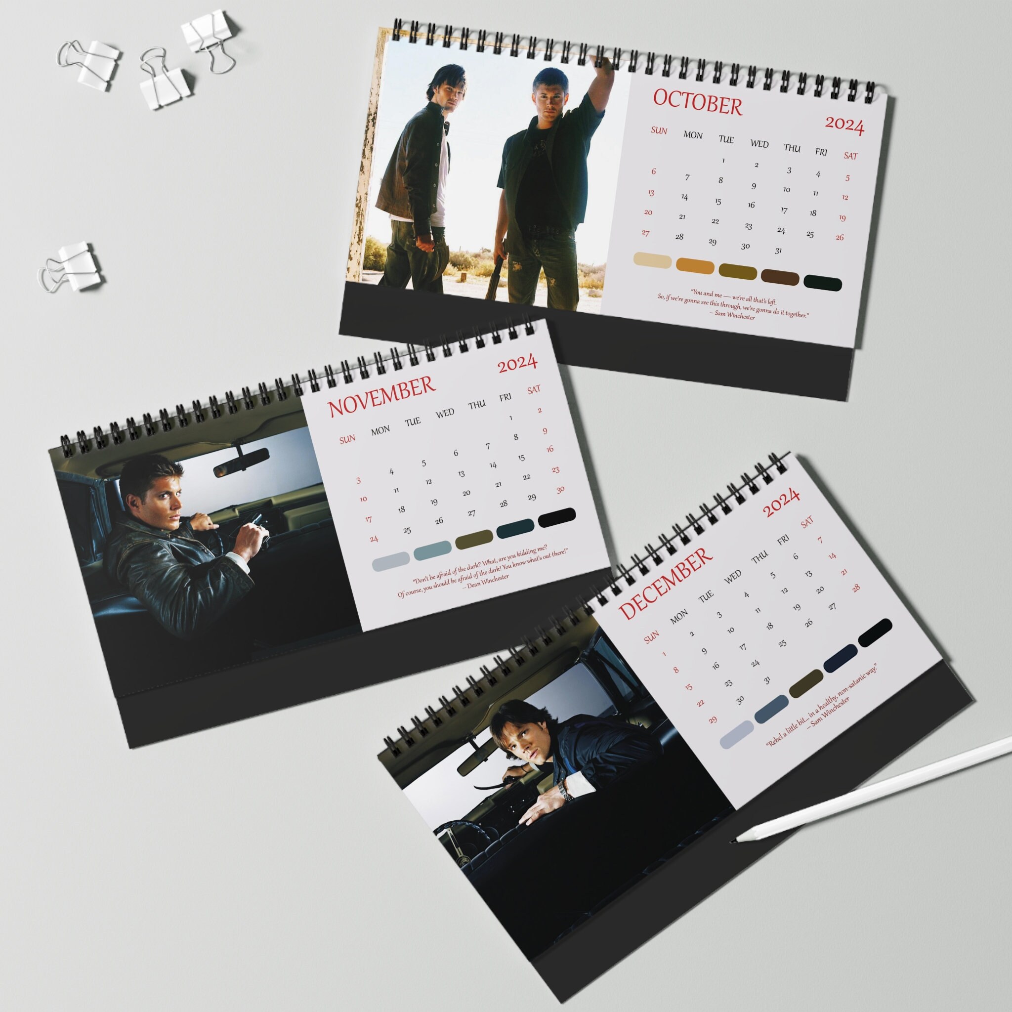 2025 Supernatural Desk Calendar 2025 Desk Calendar Supernatural