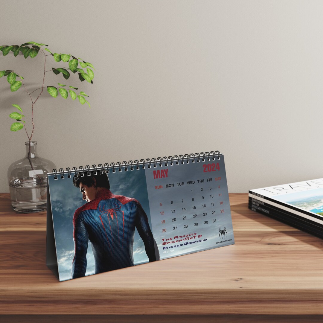 2024 Spiderman Desk Calendar 2024 Desk Calendar Spiderman Etsy Finland