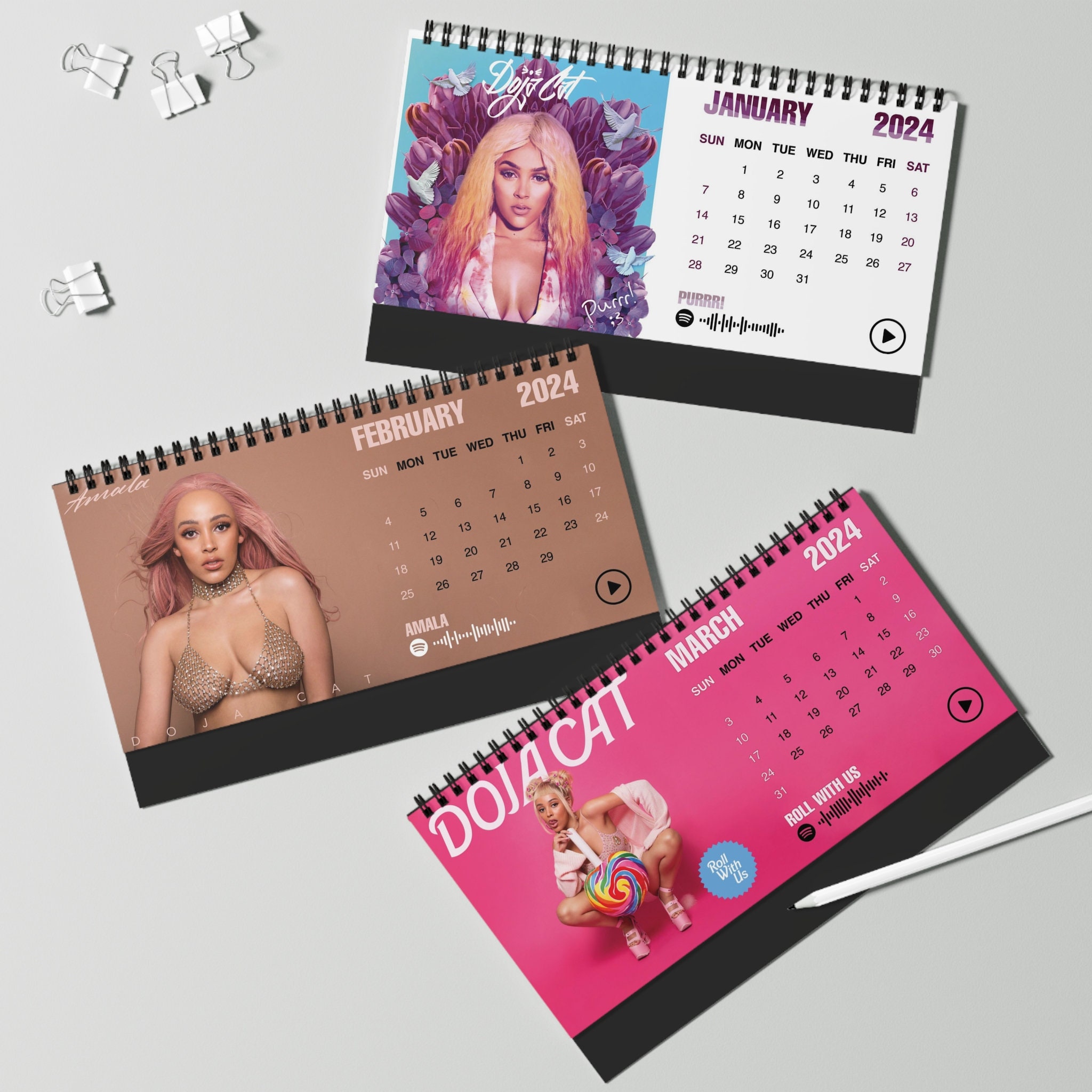 2024 Doja Cat Desk Calendar 2024 Desk Calendar sold by Rusty Gutter