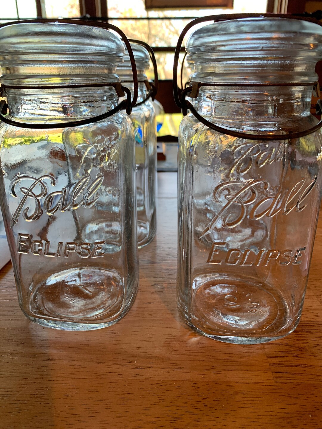 Ball Eclipse Square Clear Canning Jar Quart 6 Total Etsy